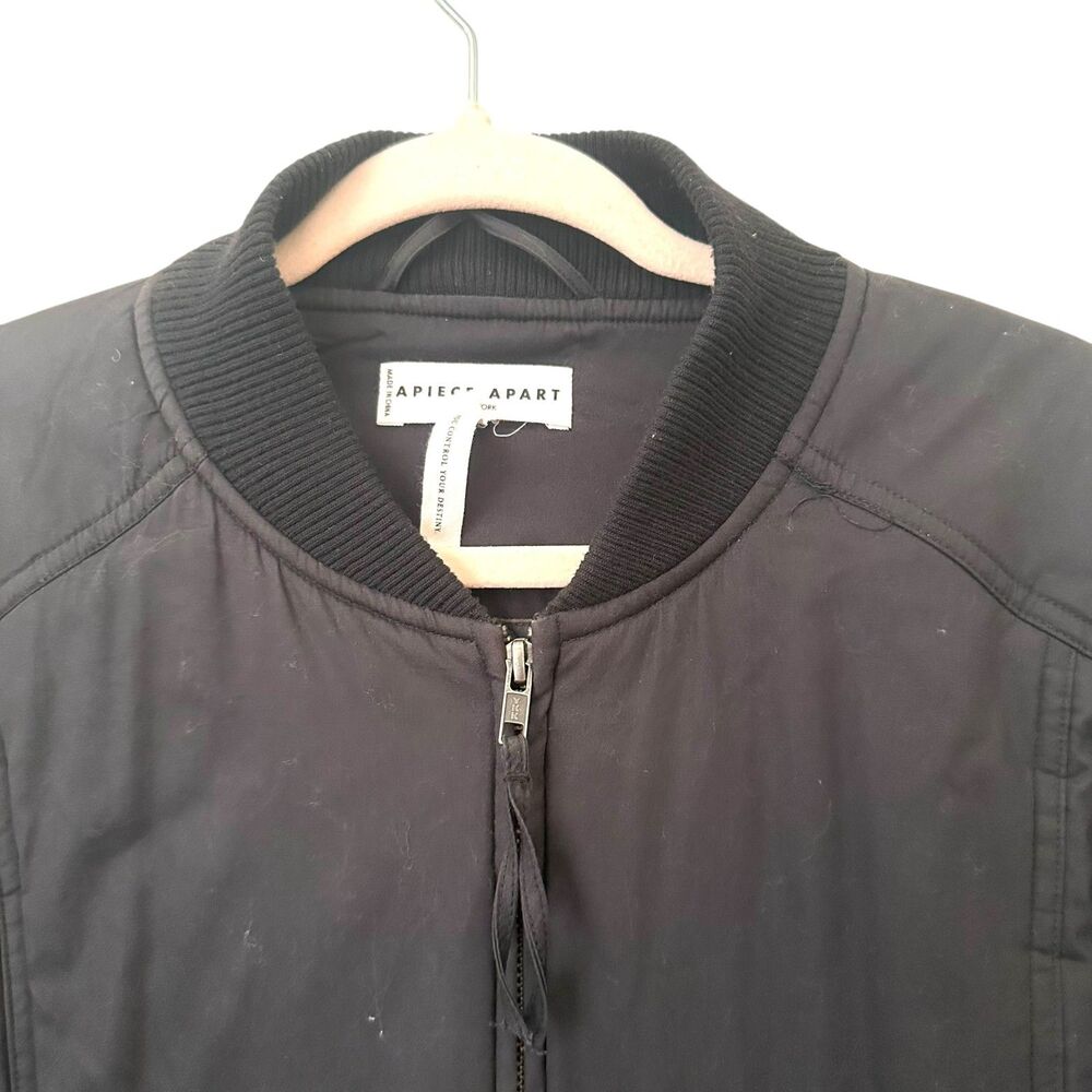 APIECE APART Esteria Bomber Jacket Black Large‎ - Picture 5 of 7